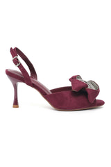 TWILIGHT PRISM SLINGBACK-MAROON