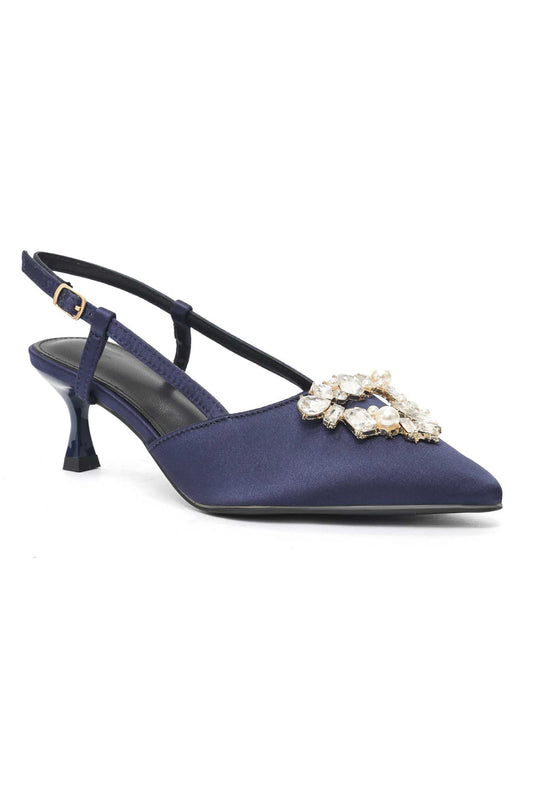 JEWEL FLAIR SLINGBACK-NAVY