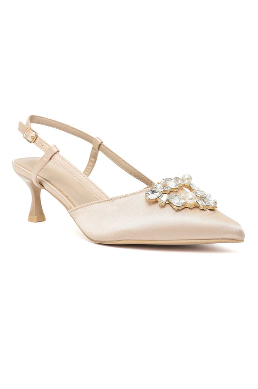 JEWEL FLAIR SLINGBACK-BEIGE