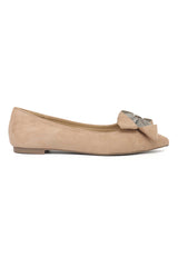 CHARM NOIR FLAT-BEIGE