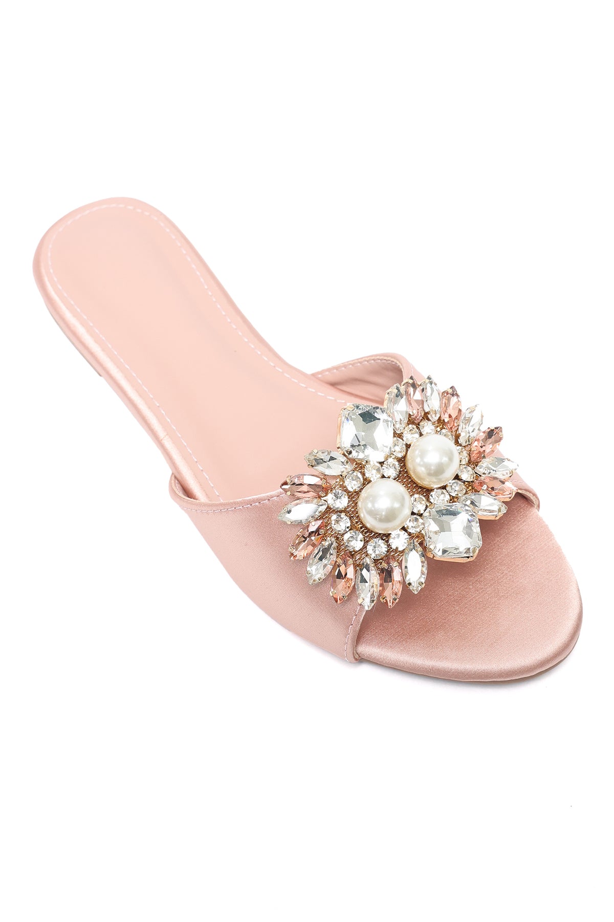 GEM CLUSTER ELEGANT SLIDE-PINK