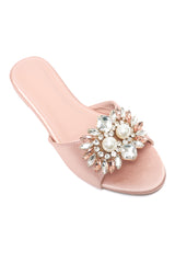 GEM CLUSTER ELEGANT SLIDE-PINK