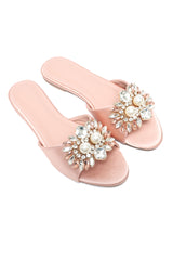 GEM CLUSTER ELEGANT SLIDE-PINK