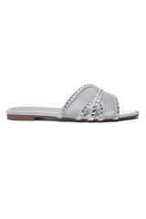FASHION SHIMMER SLIDE-SILVER