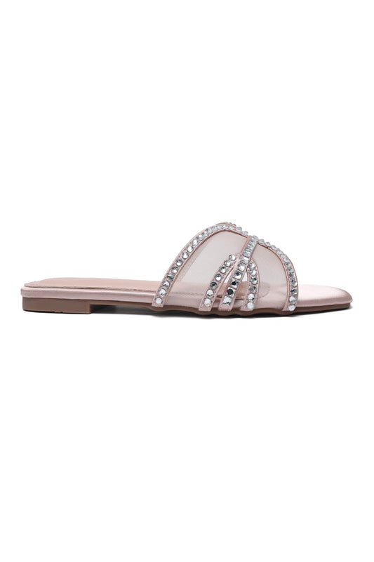 FASHION SHIMMER SLIDE-PINK