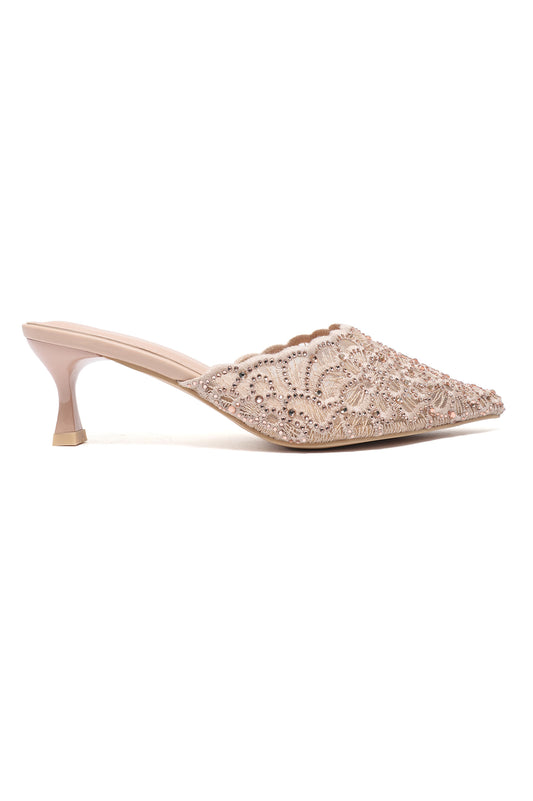 REGAL THREADWORK HEEL-BEIGE
