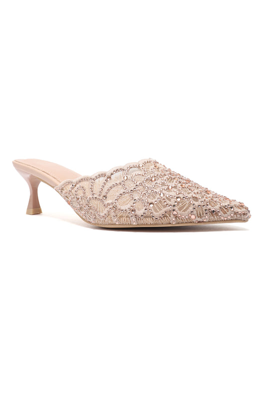 REGAL THREADWORK HEEL-BEIGE