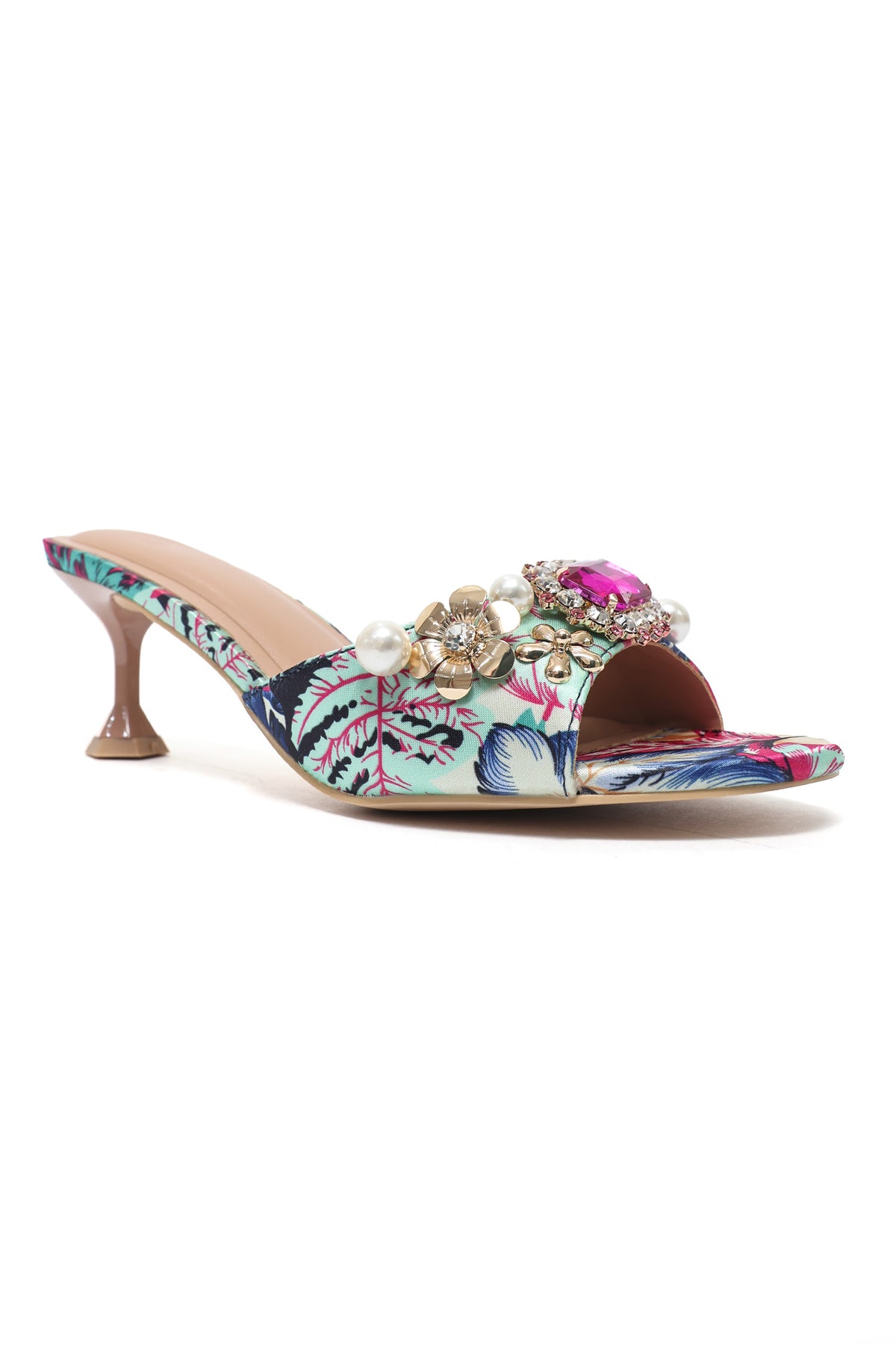 GARDEN GLAM SLIDE-FUCHSIA