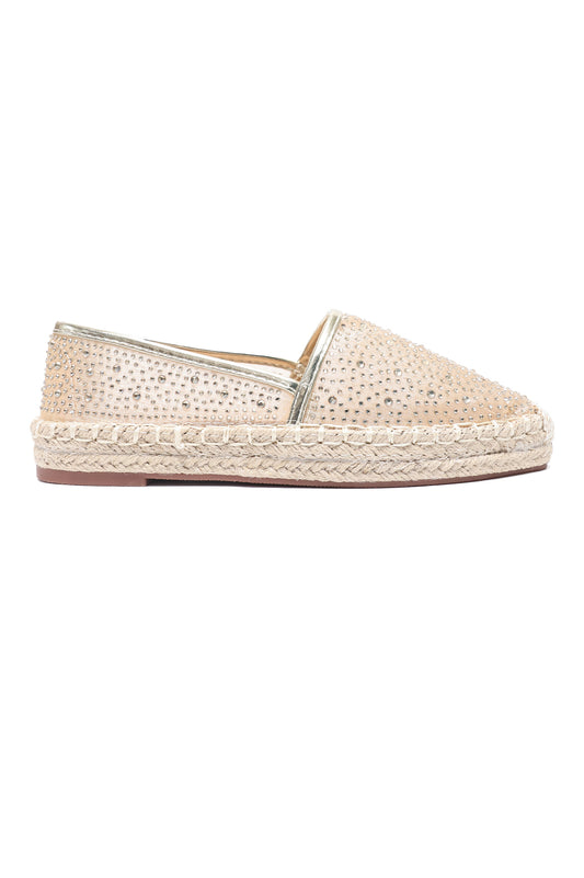 CRYSTAL MESH FLAT-GOLD