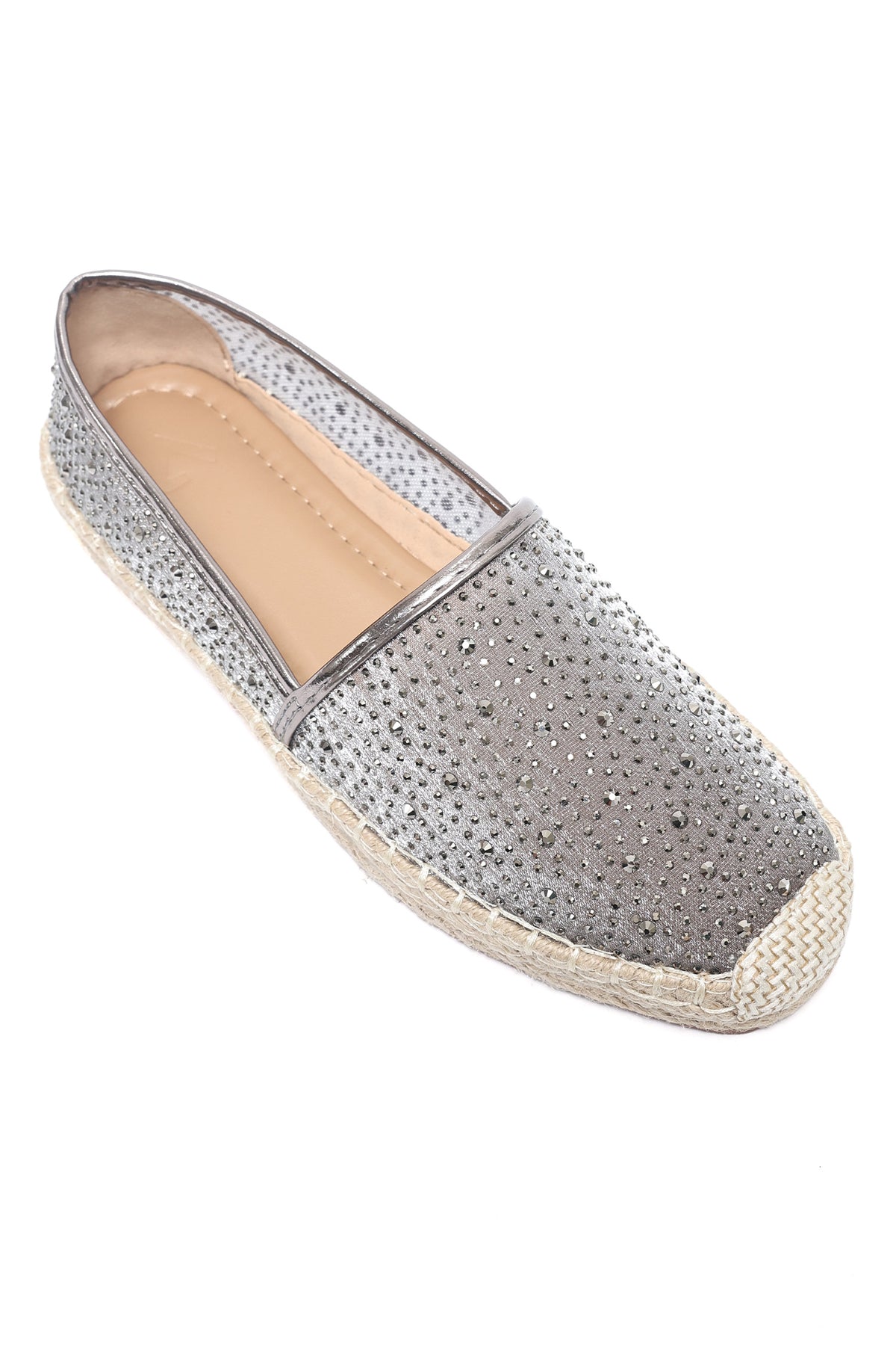 CRYSTAL MESH FLAT-PEWTER