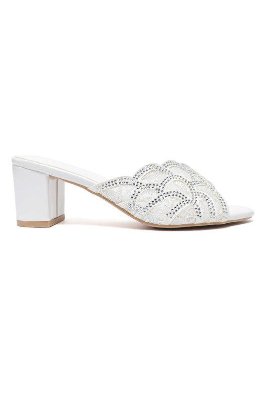 GLAMOUR WAVE HEEL-WHITE