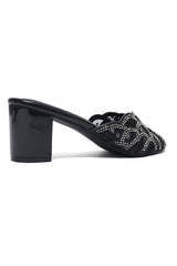 GLAMOUR WAVE HEEL-BLACK