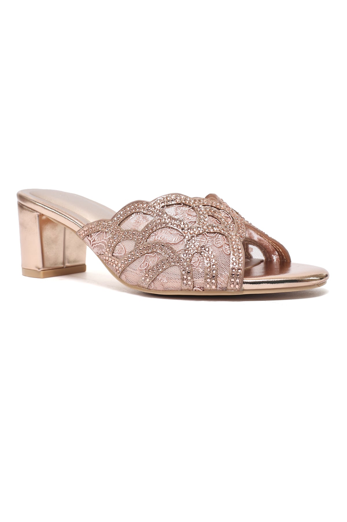 GLAMOUR WAVE HEEL-CHAMPAGNE