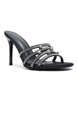 CELESTIAL GEM HEELS-BLACK/SILVER