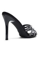 CELESTIAL GEM HEELS-BLACK/SILVER
