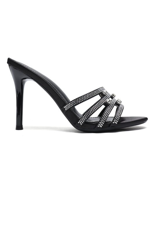 CELESTIAL GEM HEELS-BLACK/SILVER