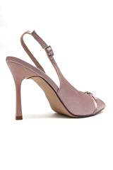 SHINE SLINGBACK HEELS-CHAMPAGNE