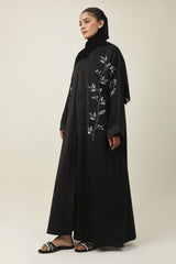 PRESTIGE MOTIF ABAYA-BLACK