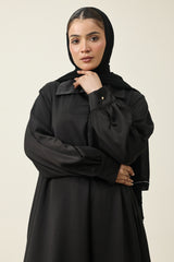 FLOWING MODEST ABAYA-BLACK