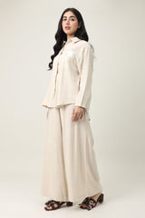 PALM SOFT WIDE CO_ORD-BEIGE