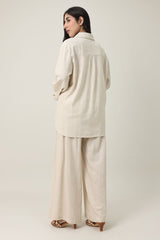 MONSOON LEAF CO-ORD-BEIGE
