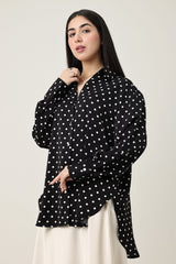 MIDNIGHT CLASSIC LOOSE SHIRT-BLACK