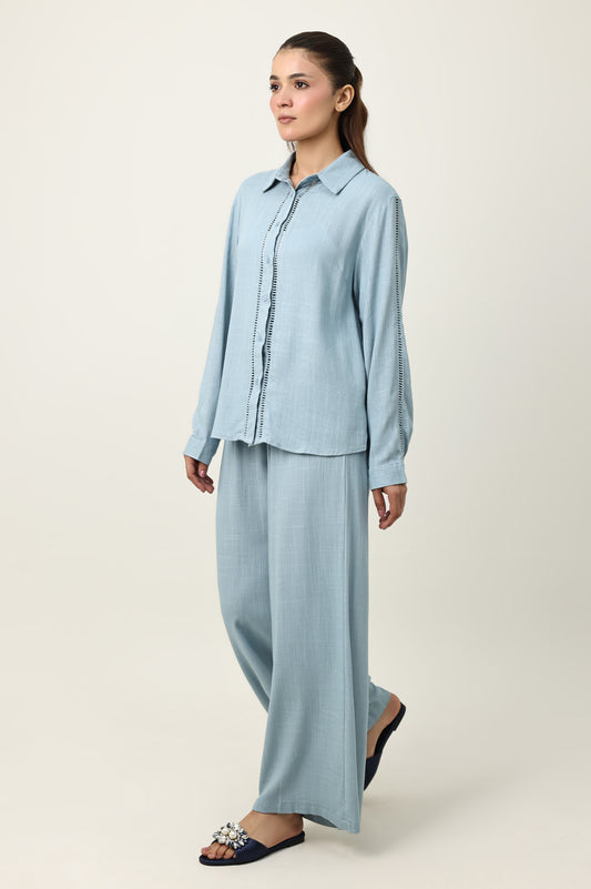 ALL-DAY-WEAR DELICATE CO-ORD SET-BLUE
