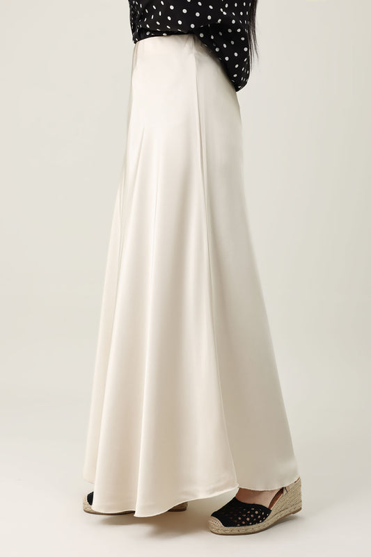 PREMIUM DESIGN GENTLE SKIRT-BEIGE