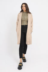 SUEDE OVERCOAT-BEIGE