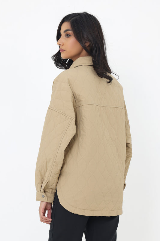 QUILTED JACKET-KHAKI