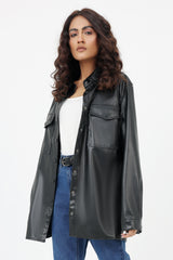 LEATHER JACKET-BLACK