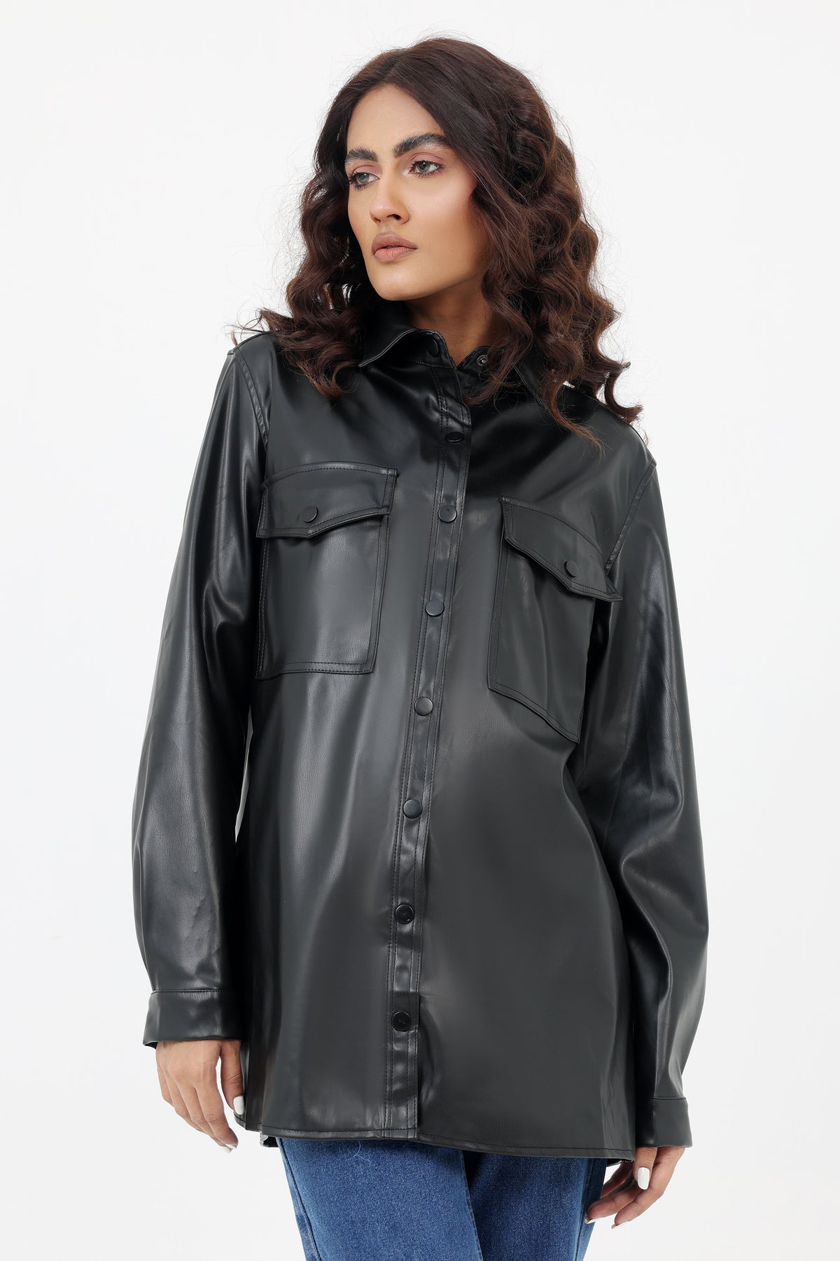 LEATHER JACKET-BLACK