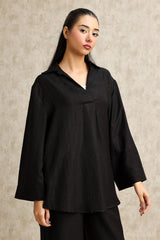 MINIMALIST LOUNGE ENSEMBLE-BLACK