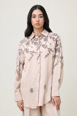 FLOW COTTON CO-ORD SET-BEIGE