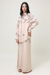 FLOW COTTON CO-ORD SET-BEIGE