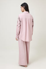 FLOW COTTON CO-ORD SET-PINK