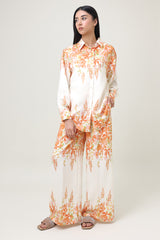 BLOOMING ROYALTY CO-ORD SET-ORANGE