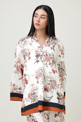 GARDEN BLOOM CO-ORD SET-BLK/BRN
