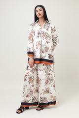 GARDEN BLOOM CO-ORD SET-BLK/BRN
