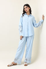 CANVASLACE CO-ORD SET-BLUE