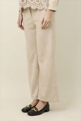 STRAIGHT SHAPE SCULPT BOTTOM-BEIGE