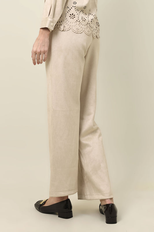 STRAIGHT SHAPE SCULPT BOTTOM-BEIGE