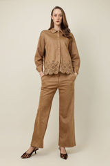 STRAIGHT SHAPE SCULPT BOTTOM-BROWN