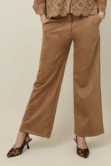 STRAIGHT SHAPE SCULPT BOTTOM-BROWN