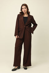 REFINED CLASSIC SOFT BLAZER-COFFEE
