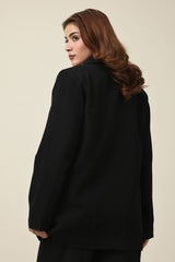 REFINED CLASSIC SOFT BLAZER-BLACK