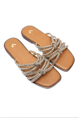 PRIME CASUAL SLIDES-GOLD