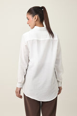 CHARM COLLAR SHIRT-WHITE