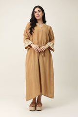 CALM FIT TIE DRESS-GOLD