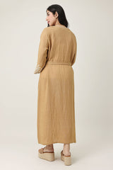 CALM FIT TIE DRESS-GOLD